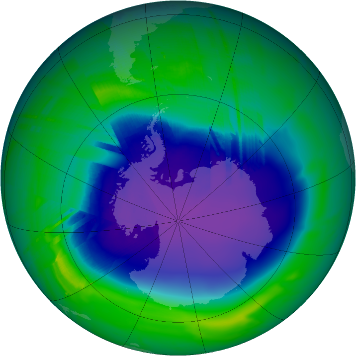 Ozone Map 2010-10-02